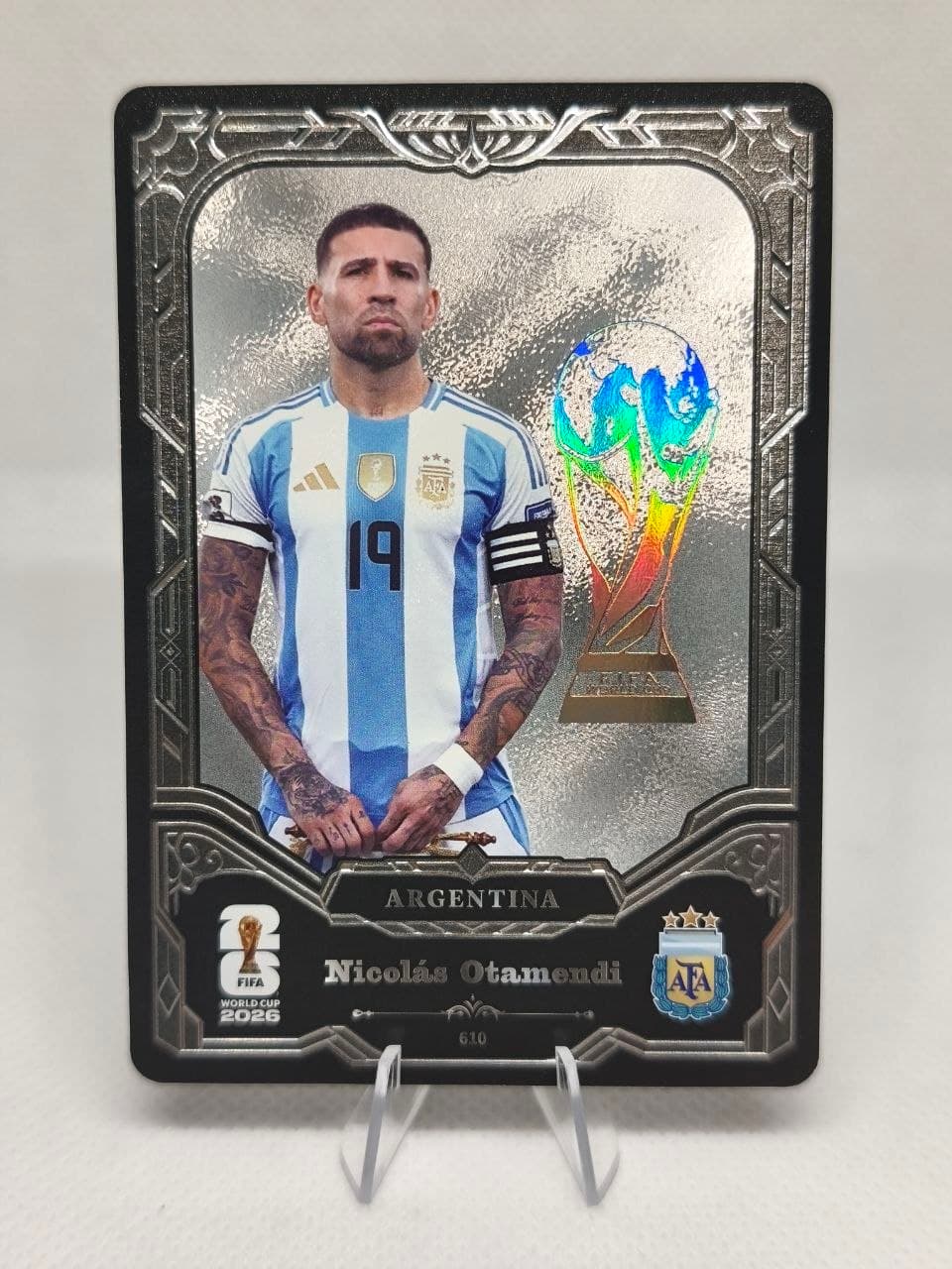 Nicolas Otamendi World Cup Trophy